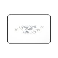 Motivational Desk Mat - Discipline Over Emotion - Perfect for Home or Office