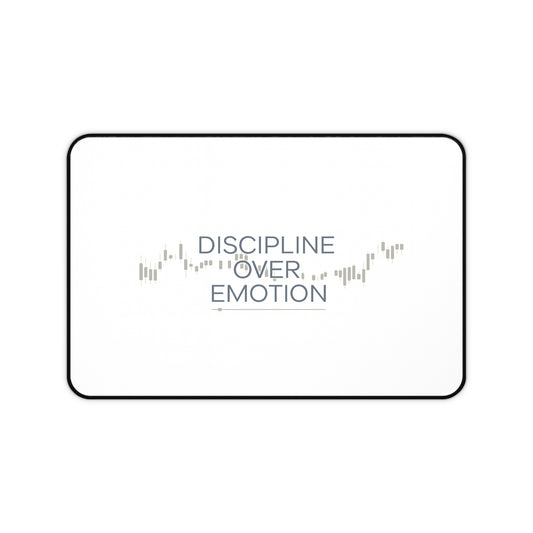 Motivational Desk Mat - Discipline Over Emotion - Perfect for Home or Office