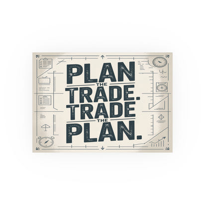 Motivational Wall Art Poster - Plan the Trade Trade the Plan