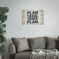 Motivational Wall Art Poster - Plan the Trade Trade the Plan
