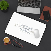 Motivational Desk Mat - Discipline Over Emotion - Perfect for Home or Office